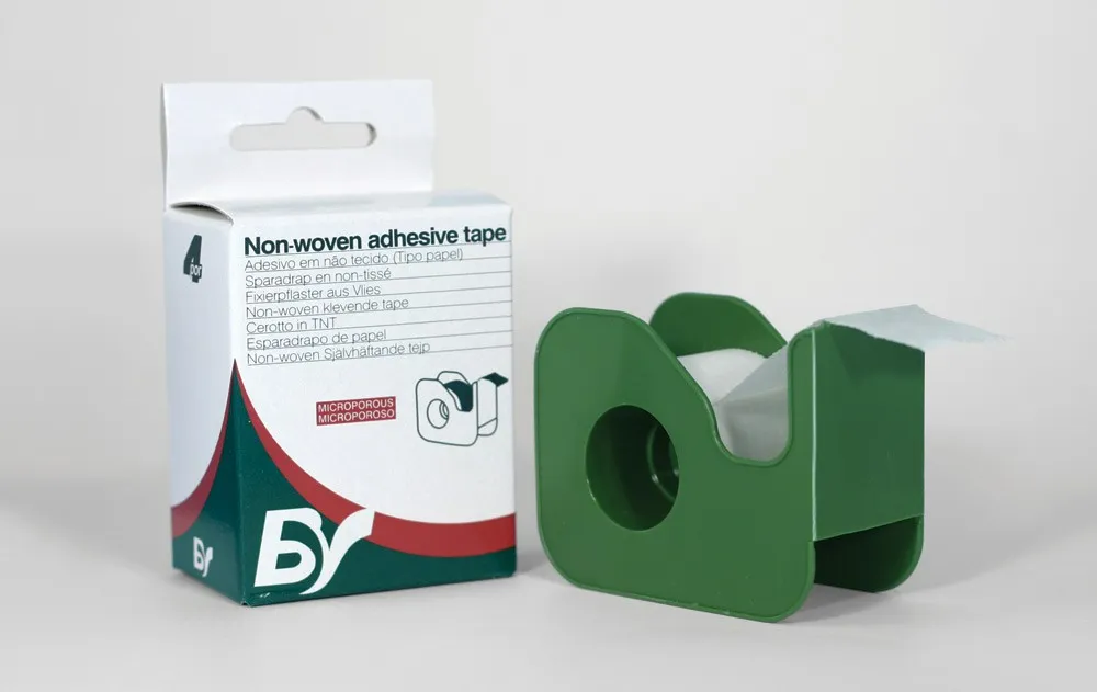 Ruban adhésif non tissé avec distributeur 2,5cmx5m x 40 unités