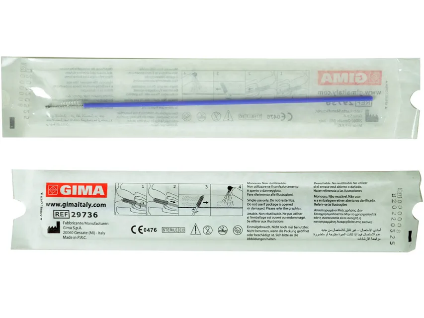 Brosse pour prélèvement cytologique endocervical stérile 20 cm x 100 unités